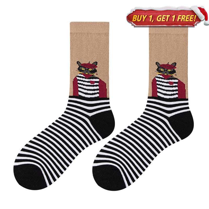 Cat Pattern Socks | Nueshiny