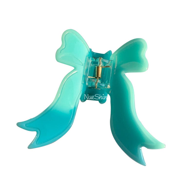 Fluttering Green Bowknot Ribbon Hair Claw | NueShiny