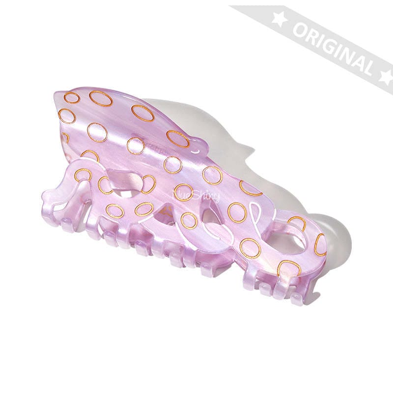 Large Pink Blue-Ringed Octopus Hair Claw | Nueshiny