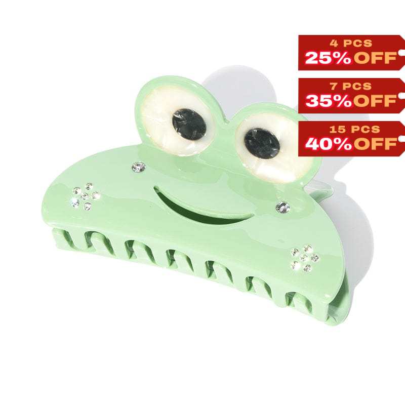 Unique Diamond Frog Hair Clip Claw