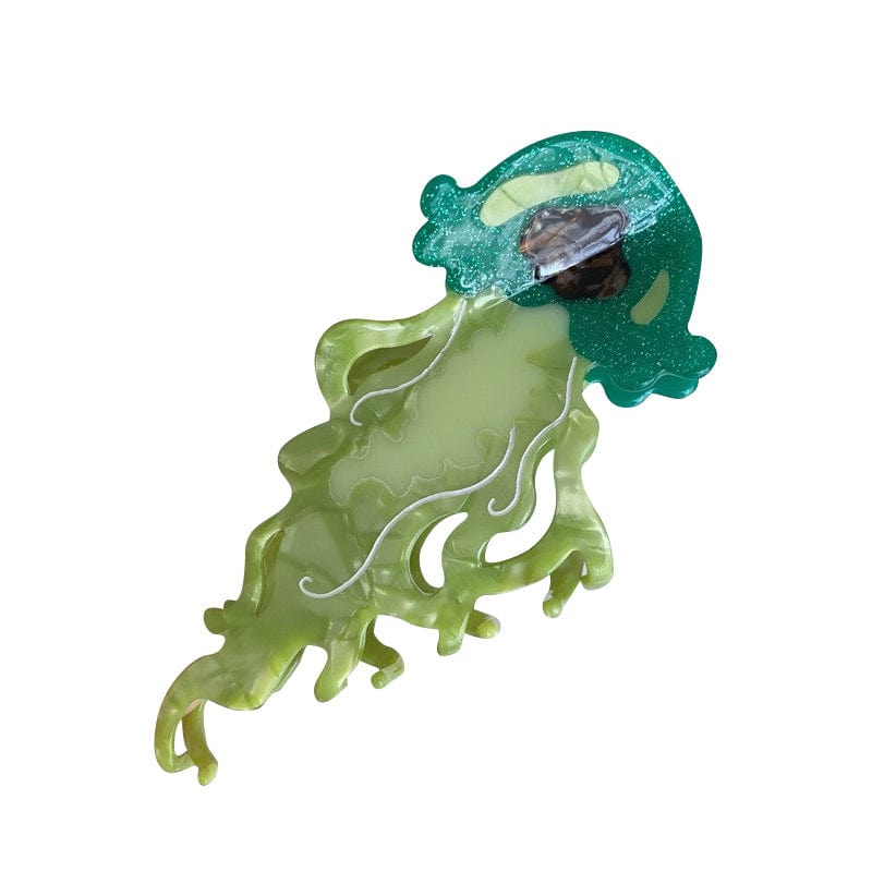 Jumbo Green Jellyfish Hair Claw丨NueShiny