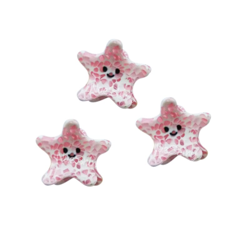 3Pcs Cute Starfish Mini Hair Claws 丨NueShiny