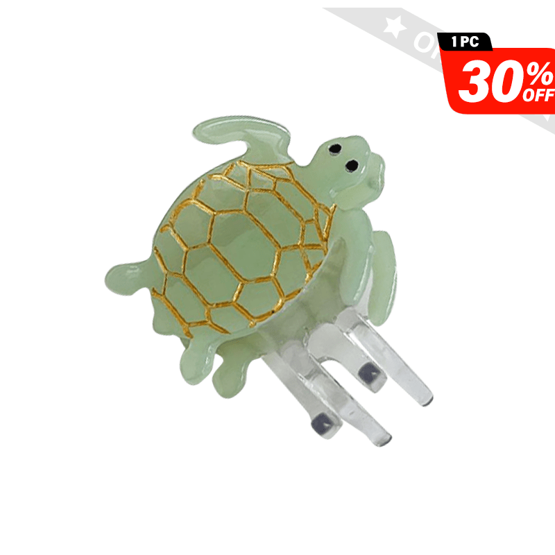 Small Green Turtle Hair Clip | NueShiny