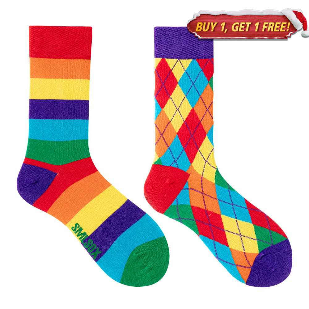 Rainbow Diamond Socks | Nueshiny