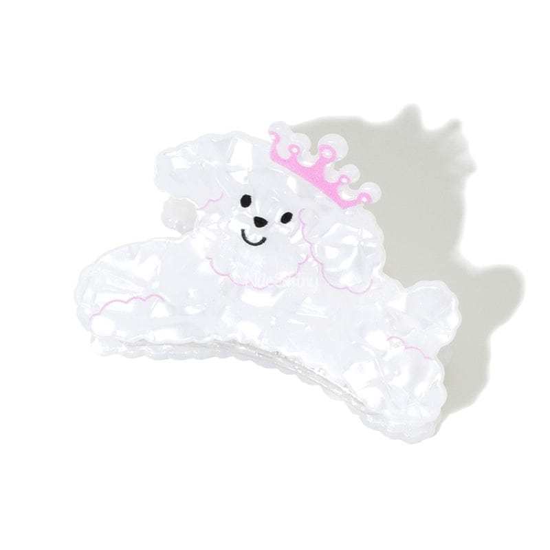 Cute  Purple Crown Cartoon Dog Hair Claw丨NueShiny