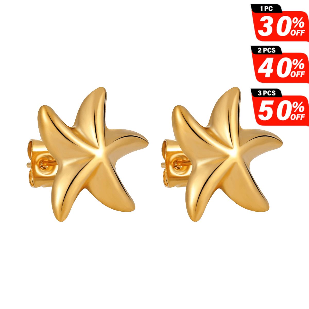 Solid Color Starfish Earrings | NueShiny