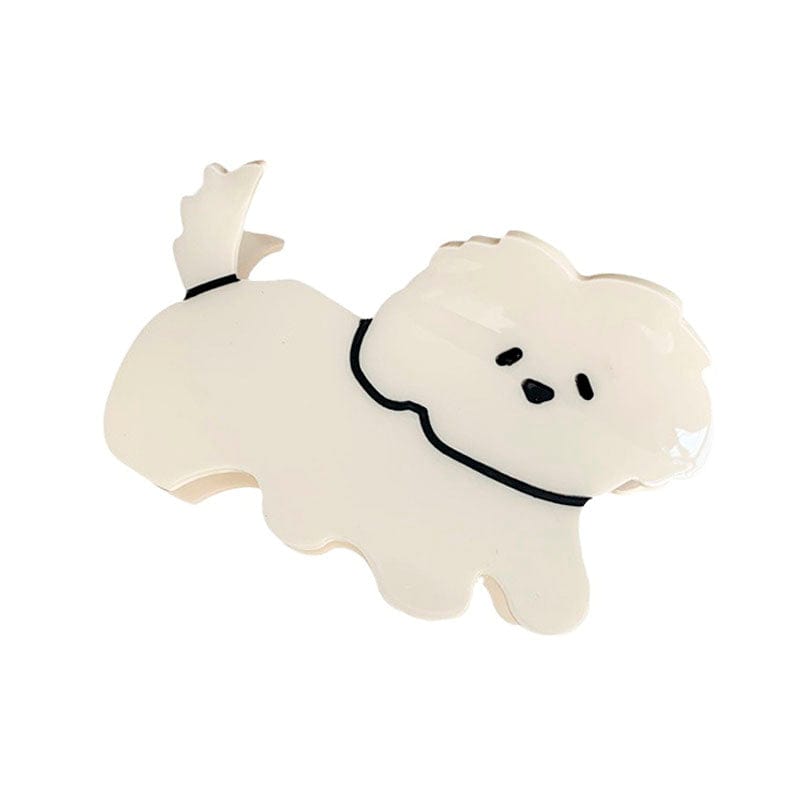 Adorable Cartoon Teddy Dog Hair Claw Clips丨NueShiny