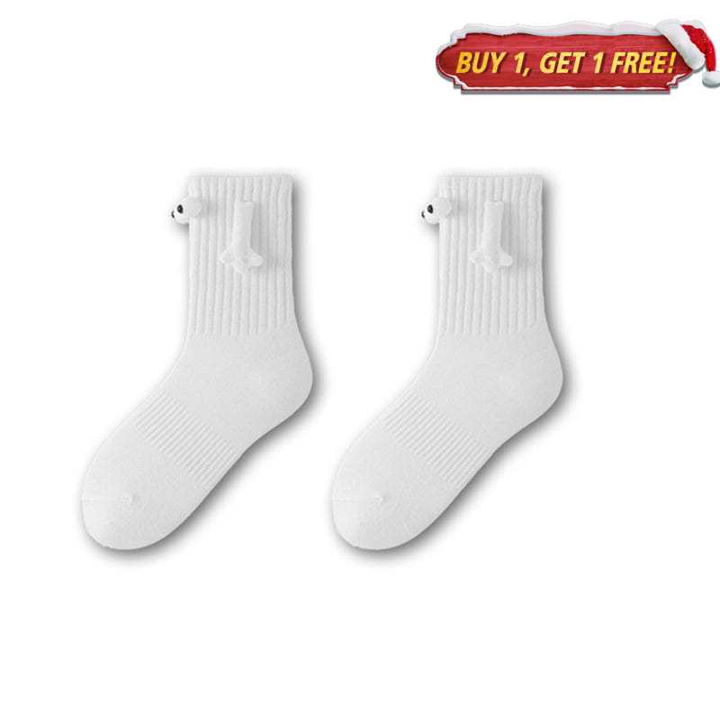 Cute White Couple Socks丨NueShiny