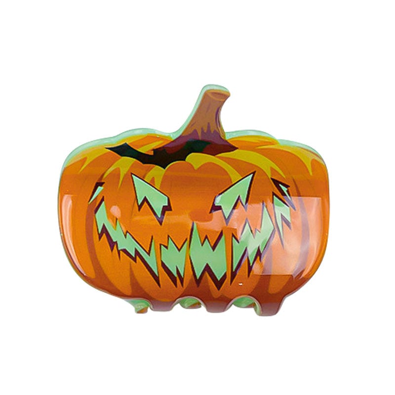 Yellow Halloween luminous Bat Pumpkin Hair Claw | NueShiny