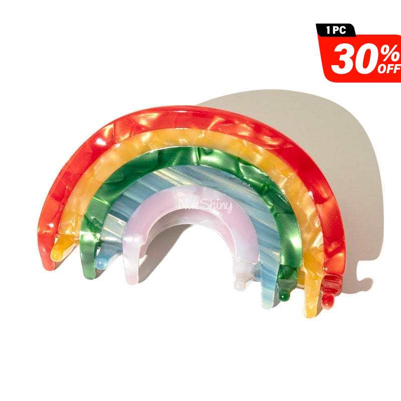 Cute Rainbow Semicircle Barrette Hair Claw丨NueShiny