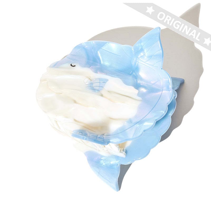 Pre-sale Large  Blue Mola Mola,Ocean Sunfish Hair Claw | NueShiny