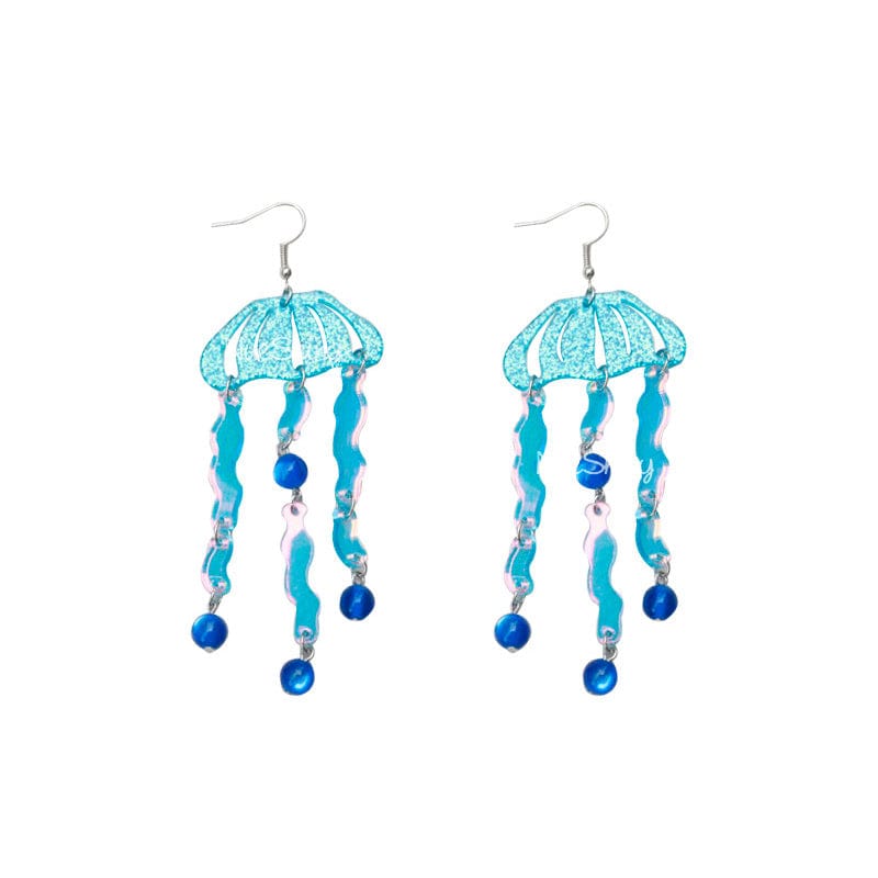 Jellyfish w Tassel Earrings丨NueShiny