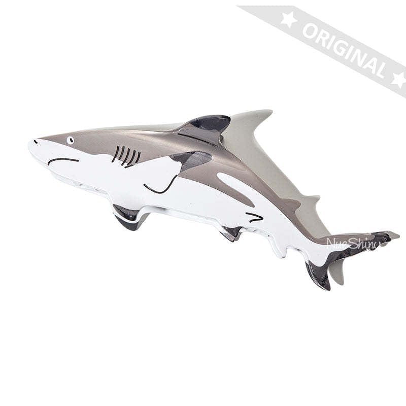 Jumbo  Blacktip Reef Shark Hair Claw | NueShiny