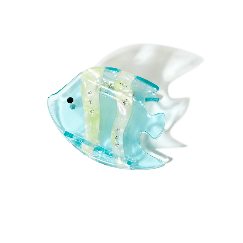 Medium  Blue Fish Hair Claw | NueShiny