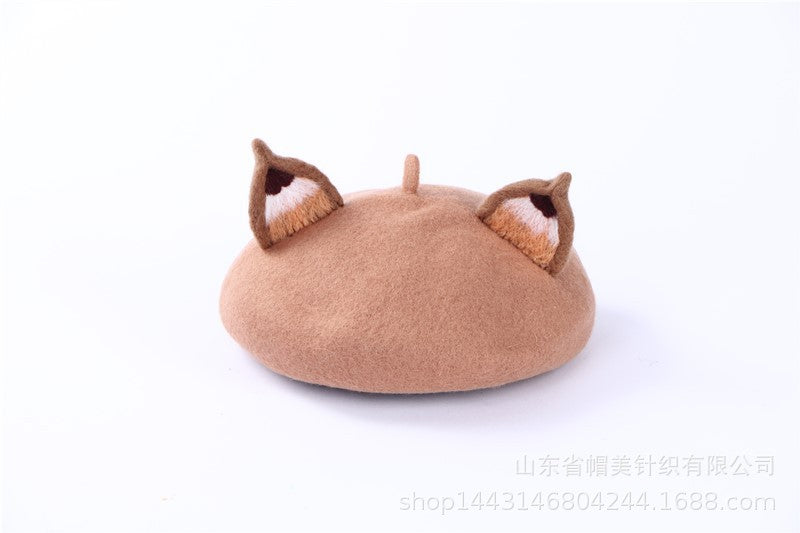 Khaki cat ear hat | Nueshiny