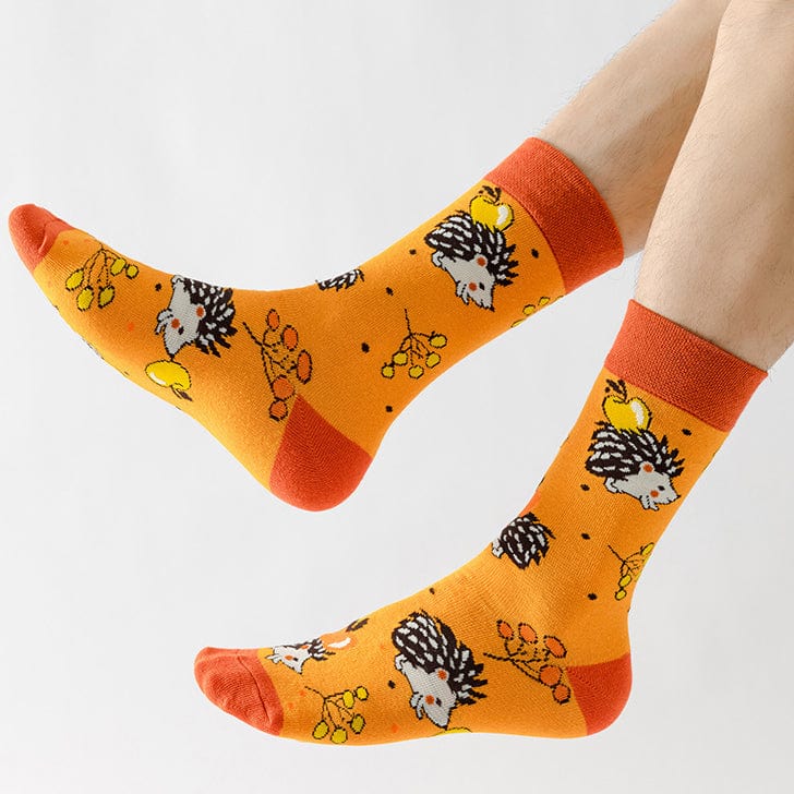 Hedgehog Pattern Socks | Nueshiny