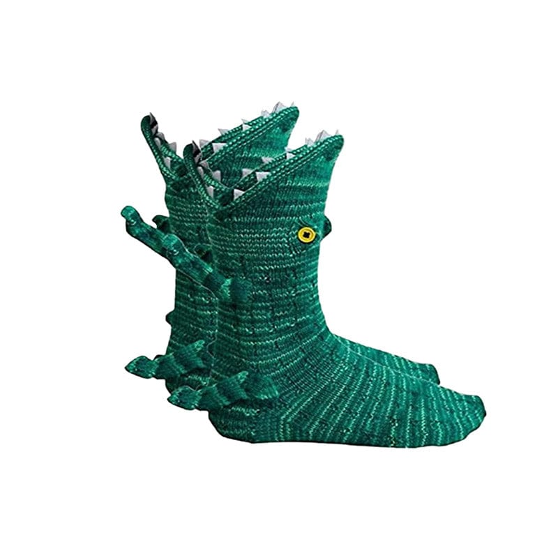 Green Crocodile Socks | NueShiny