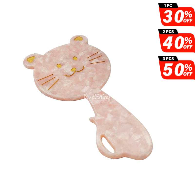 Pink Cute Cat Mirror丨NueShiny