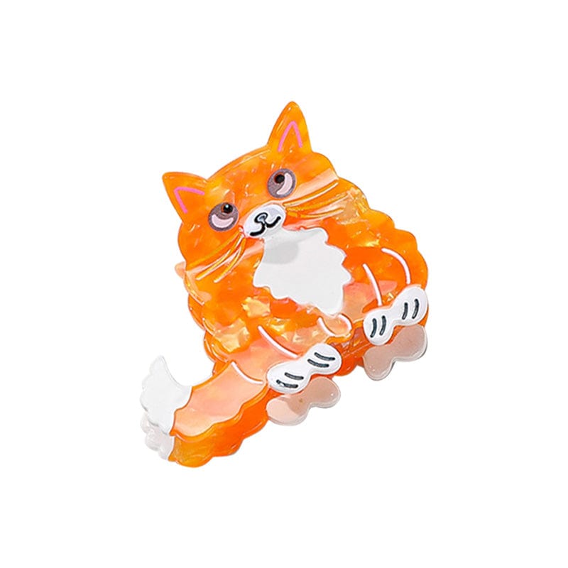 Small Orange Little Cat Hair Claw | NueShiny