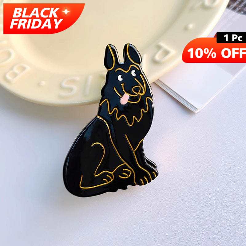 Black German Shepherd Dog Hair Claw丨NueShiny