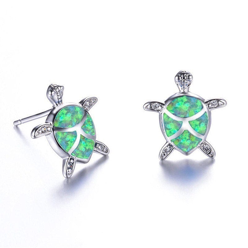 Green Turtle Earrings | NueShiny