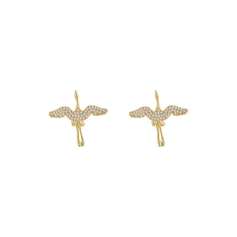 Golden Swan Earrings丨NueShiny