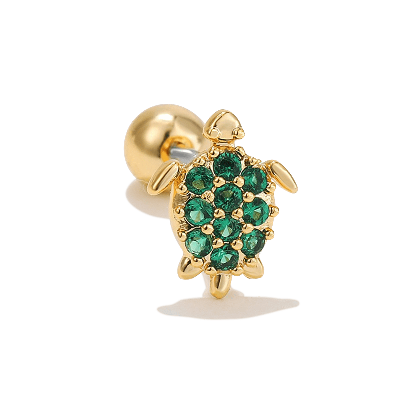 Golden Turtle Earrings | NueShiny