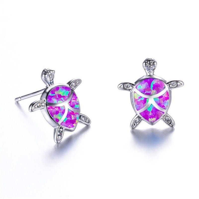 Purple Turtle Earrings | NueShiny