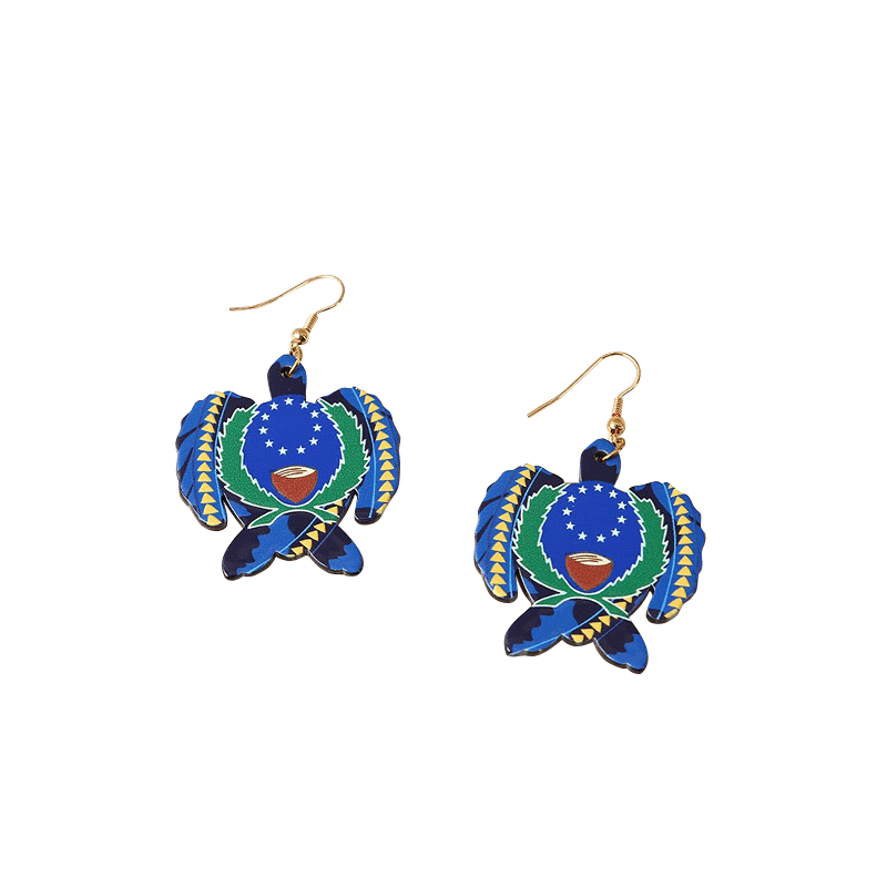 Blue Sea Turtle Snorkeling Earrings | NueShiny