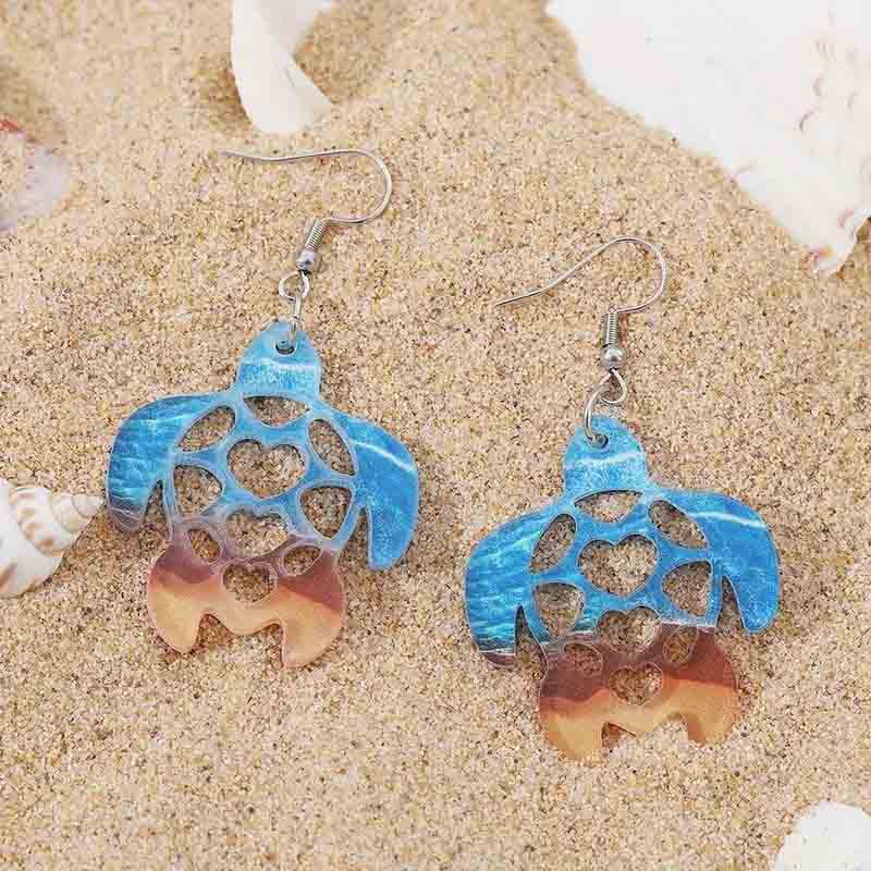 Cut-out Turtle Earrings | NueShiny