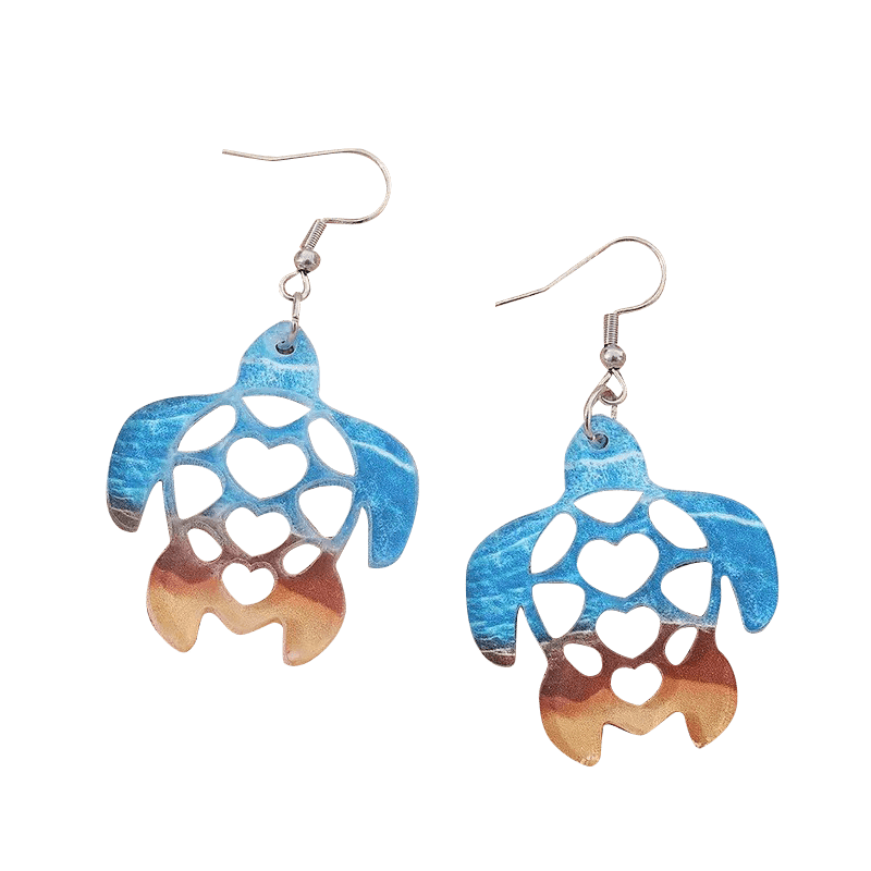 Cut-out Turtle Earrings | NueShiny