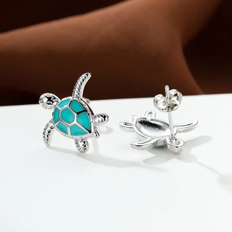 Blue Sea Turtle Earrings | NueShiny