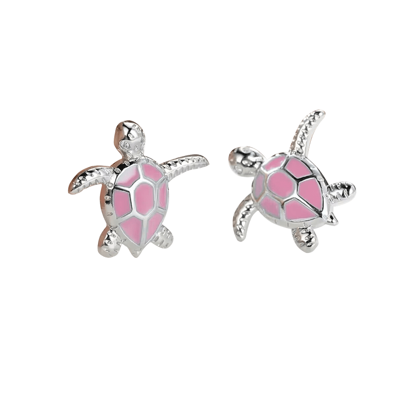 Pink Turtle Earrings | NueShiny