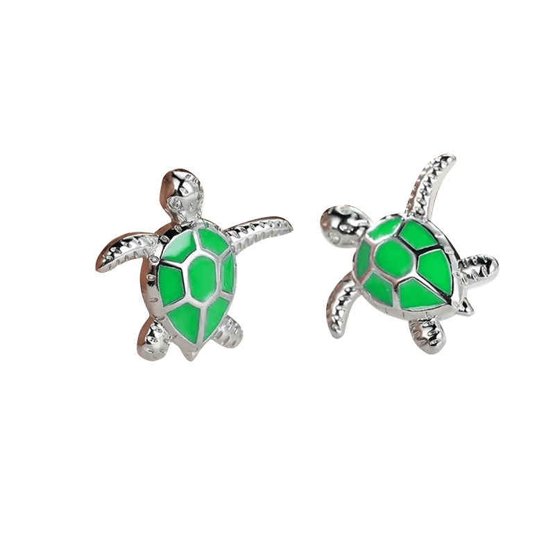 Green Turtle Earrings | NueShiny