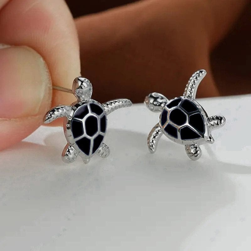 Black Turtle Earrings | NueShiny