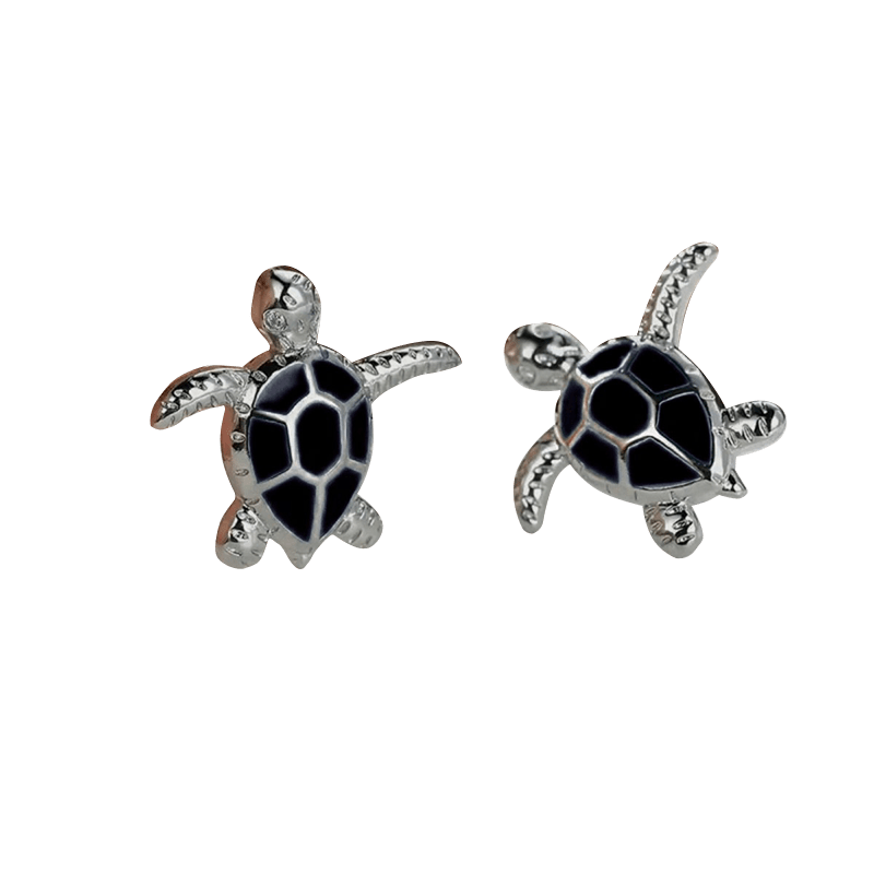 Black Turtle Earrings | NueShiny