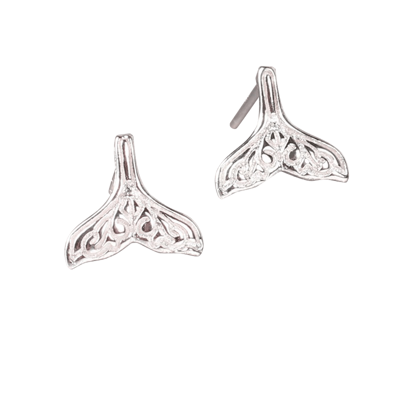 Silver Mermaid Earrings | NueShiny