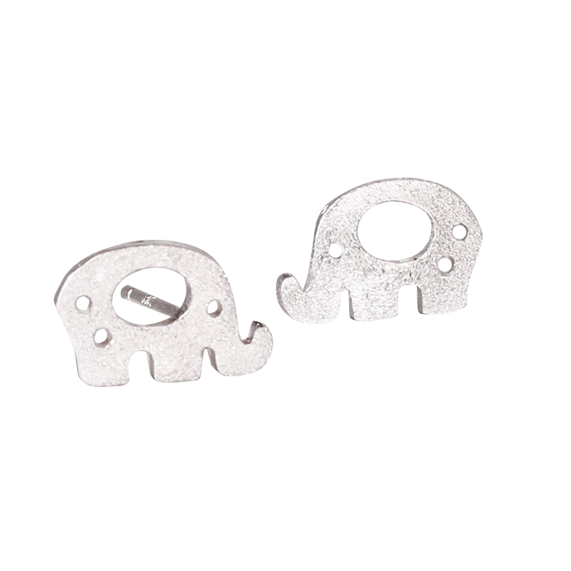 Silver Elephant Earrings | NueShiny