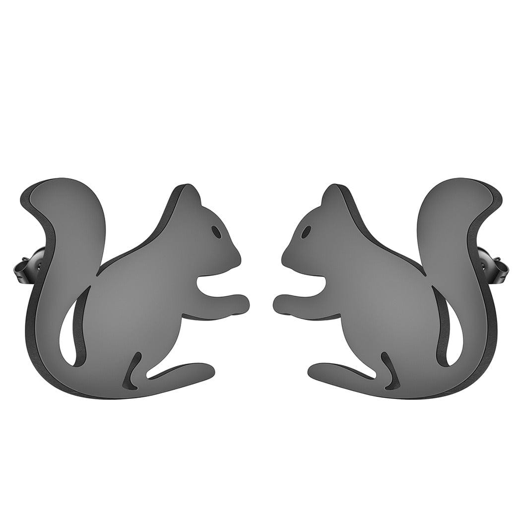 Black Squirrel Earrings | NueShiny