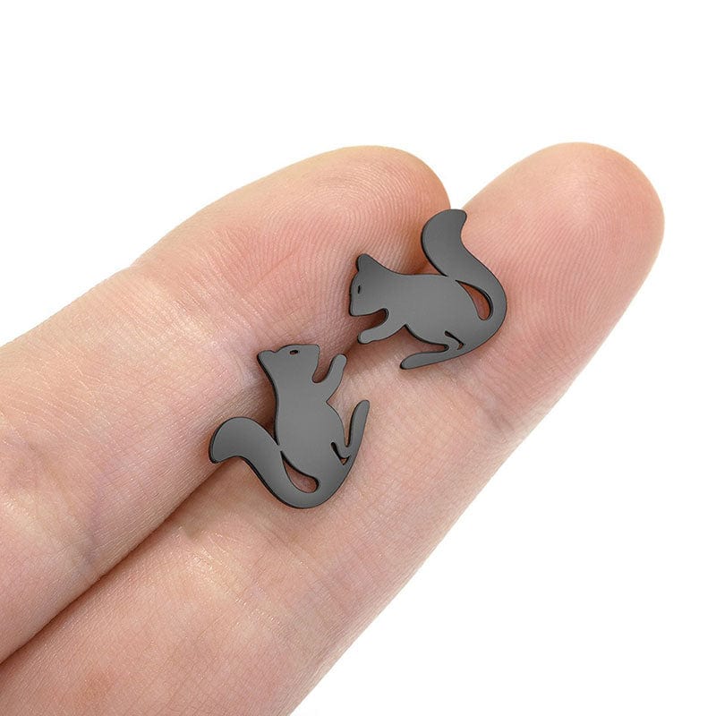 Black Squirrel Earrings | NueShiny