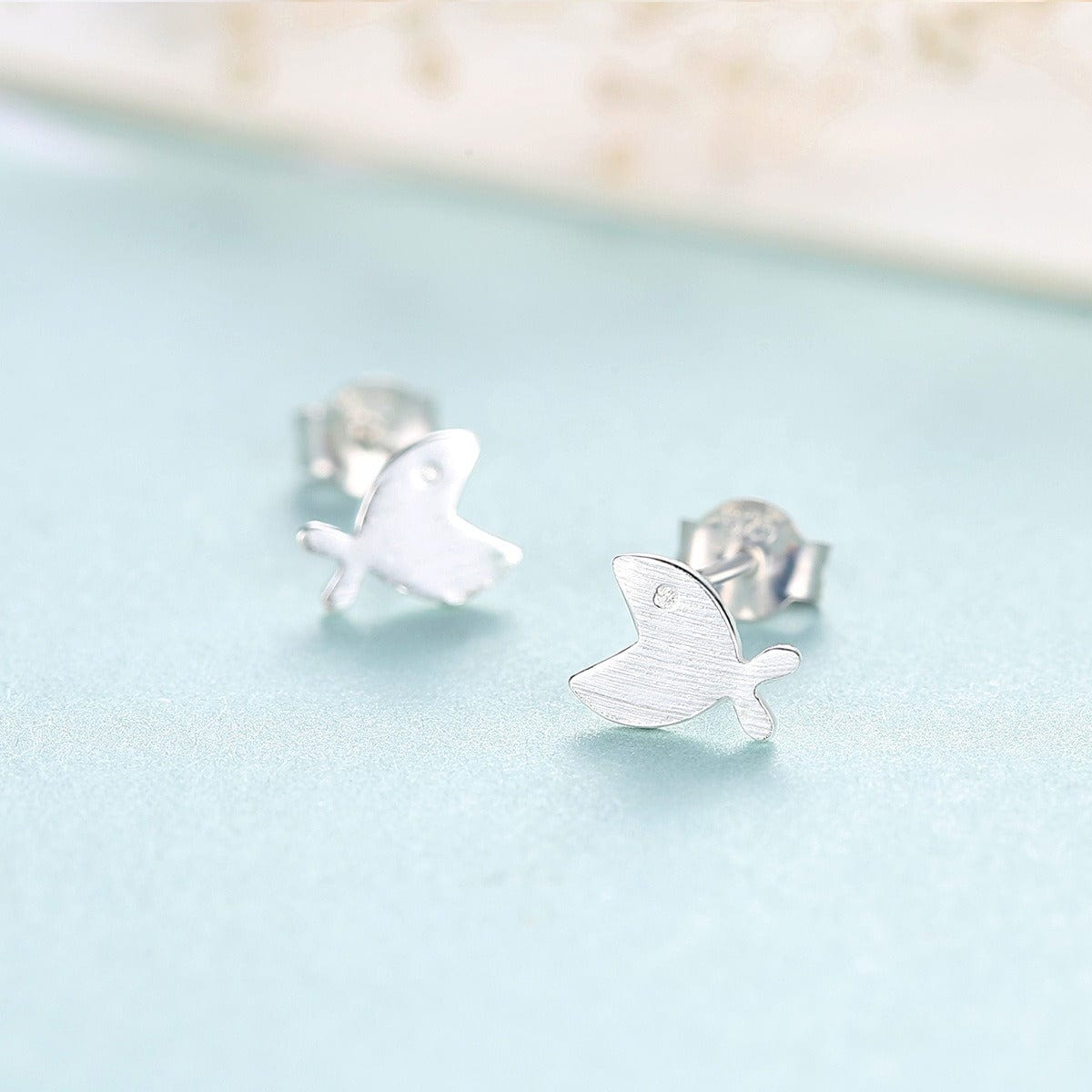 Silver Fish Earrings | NueShiny