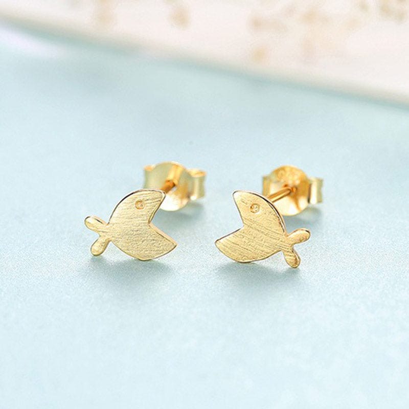 Golden Fish Earrings | NueShiny