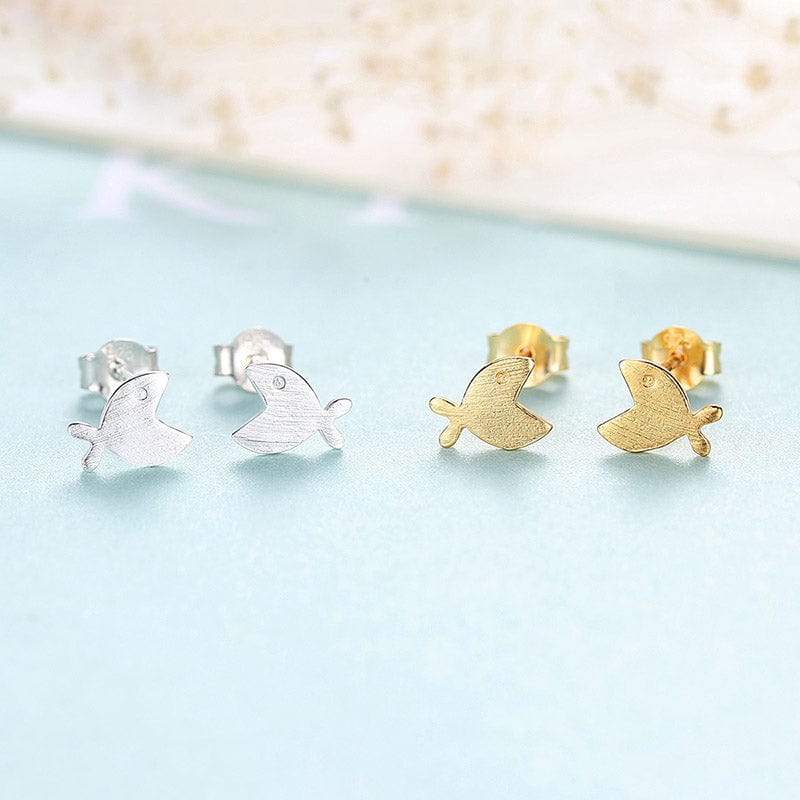 Golden Fish Earrings | NueShiny