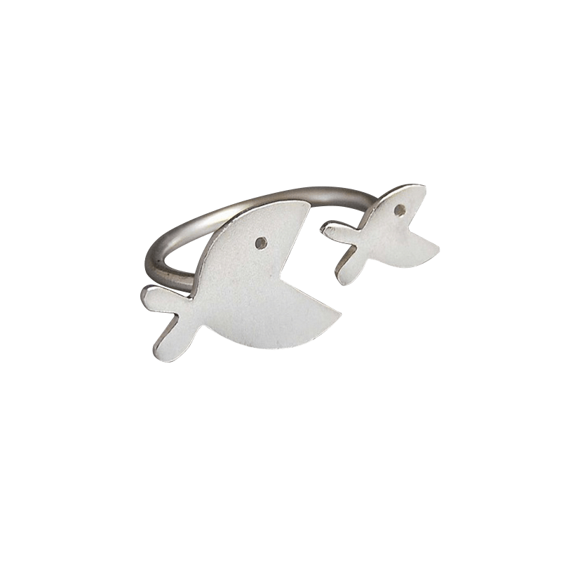 Silver Fish Ring | NueShiny