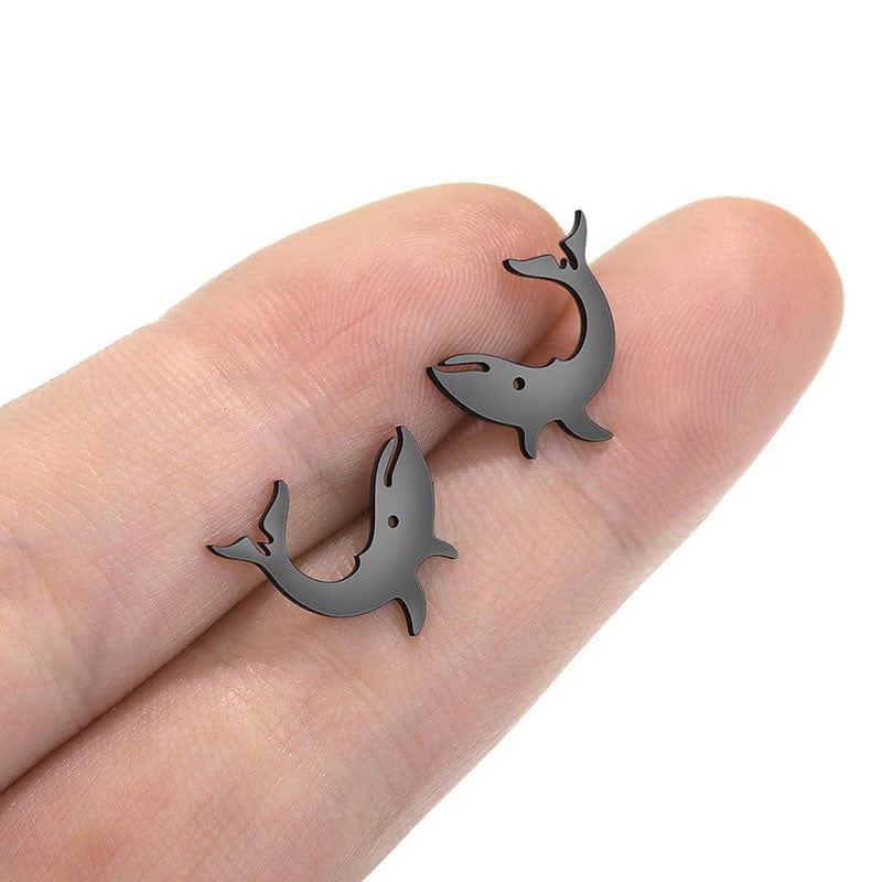 Black Shark Earrings | NueShiny