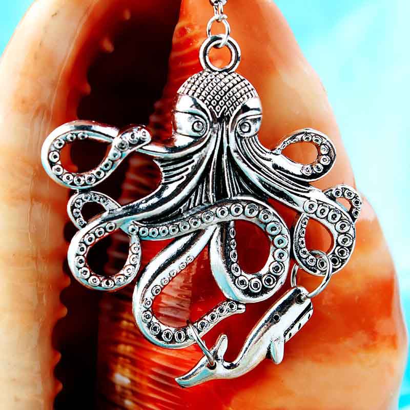 Metallic Octopus Earrings | NueShiny