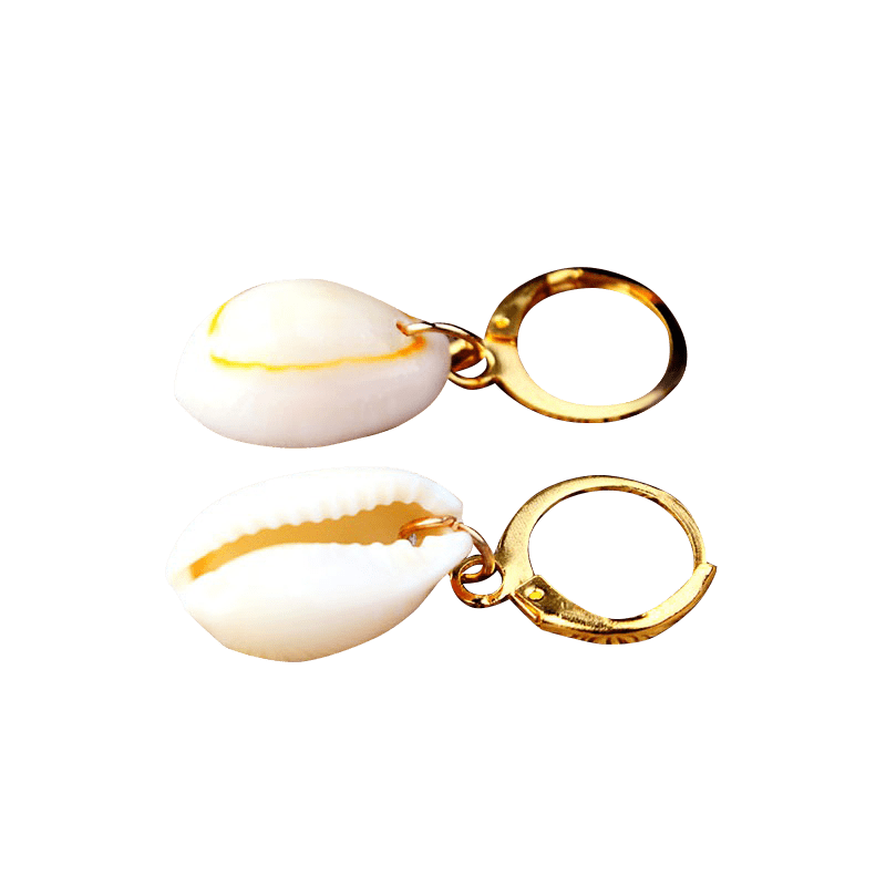 Golden Shell Earrings | NueShiny