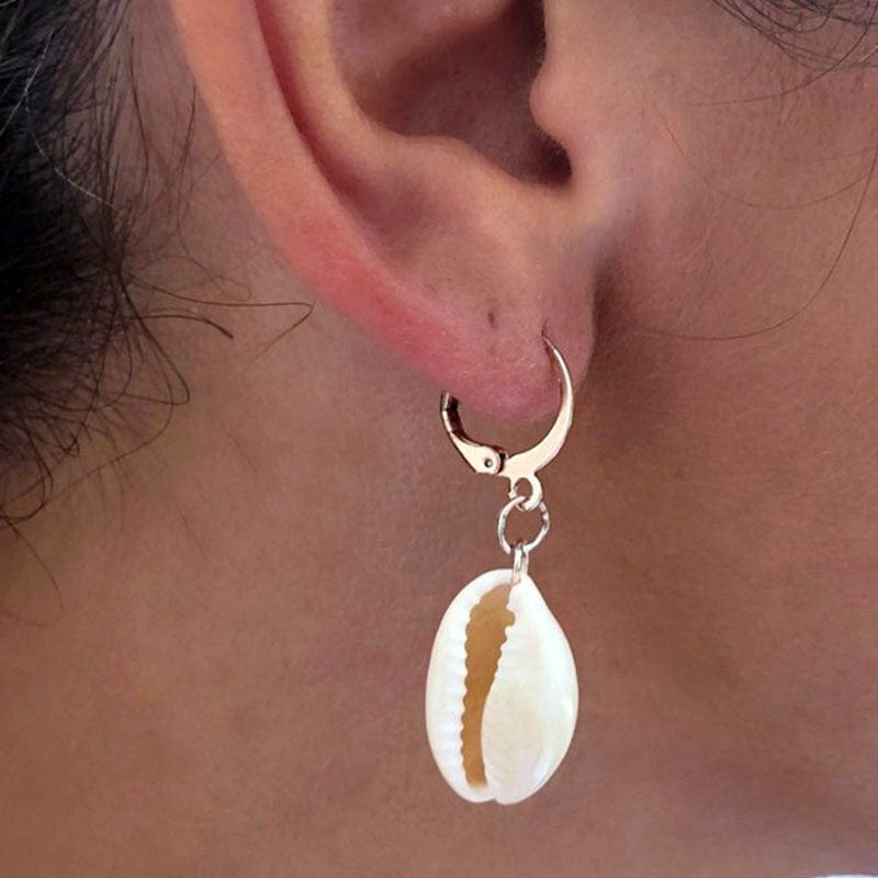 Golden Shell Earrings | NueShiny