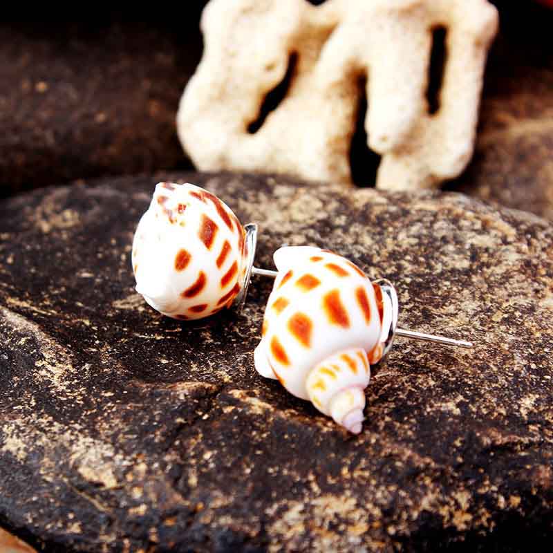 Sliver Flower Conch Earrings | NueShiny