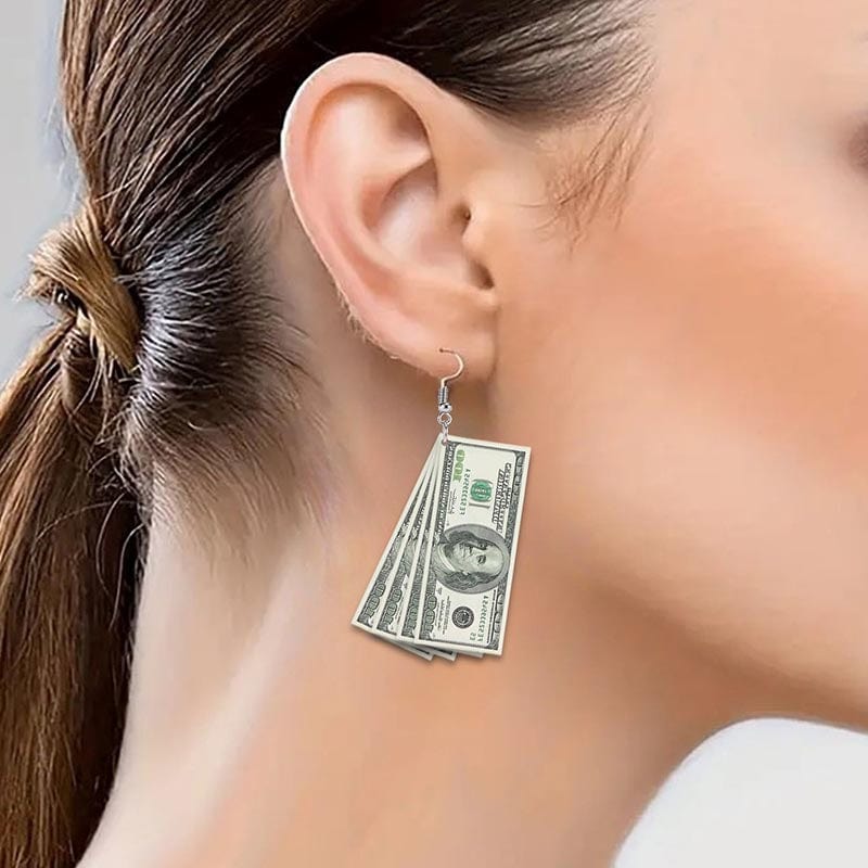 Silver Dollar-Shaped Earrings | NueShiny